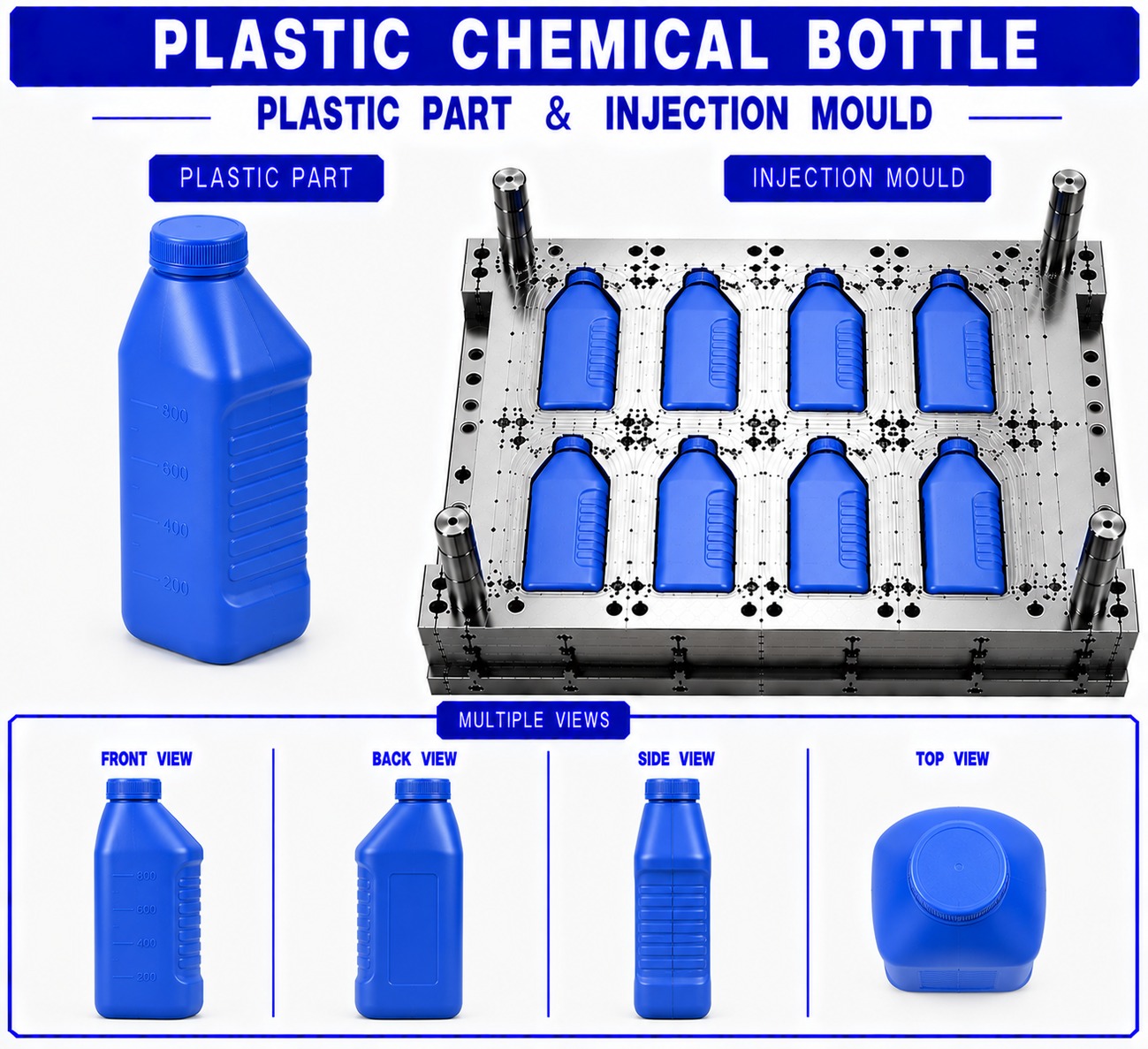 Plastic Chemical Bottle Mould and Moulding Service